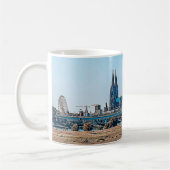 Köln Panorama mit Kölner Dom Tasse Kaffeetasse Koffiemok (Links)