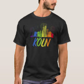 Köln Pride Skyline Pride Parade Köln T-shirt (Voorkant)