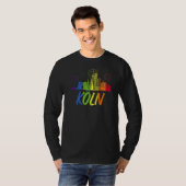 Köln Pride Skyline Pride Parade Köln T-shirt (Voorkant volledig)