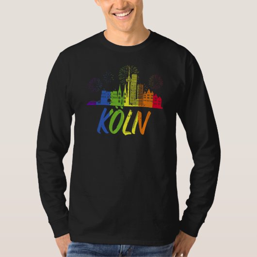 Köln Pride Skyline Pride Parade Köln T-shirt (Voorkant)