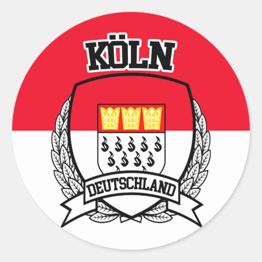 Köln Ronde Sticker (Voorkant)