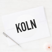 KOLN STICKER | Zwart op wit (Envelop)