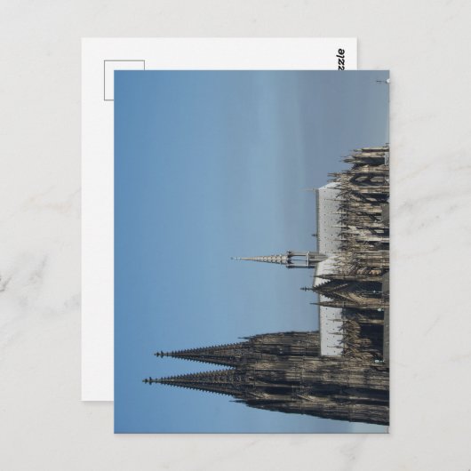 Kölner Dom in der Seitenansicht im Morgenlicht Briefkaart (Voorkant / Achterkant)