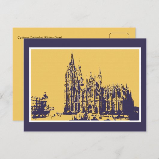 Kölner Dom (Kölner Dom) Briefkaart (Voorkant / Achterkant)