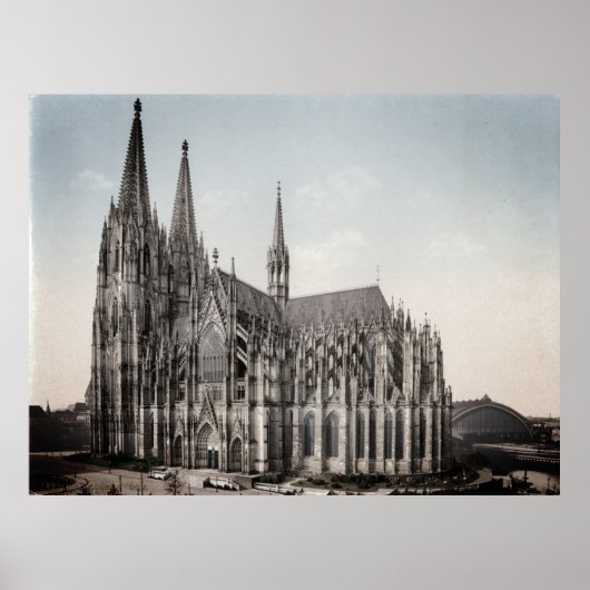 Kölner Dom um 1900 – Cologne Cathedral Poster (Voorkant)