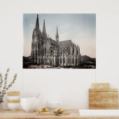 Kölner Dom um 1900 – Cologne Cathedral Poster (Keuken)