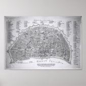 Kölner Stadtplan 1752 - Johann Valentin Reinhardt Poster (Voorkant)