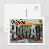 Koloa, HawaiiLarge Letter ScenesKoloa, HI Briefkaart (Voorkant / Achterkant)