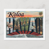 Koloa, HawaiiLarge Letter ScenesKoloa, HI Briefkaart (Voorkant)