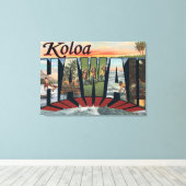 Koloa, HawaiiLarge Letter ScenesKoloa, HI Canvas Afdruk (Insitu (Houten vloer))