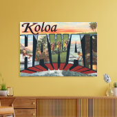 Koloa, HawaiiLarge Letter ScenesKoloa, HI Canvas Afdruk (Insitu (Woonkamer))
