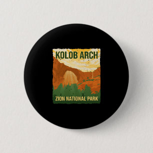 Kolob-boog zion national park wandelen kamperen ronde button 5,7 cm
