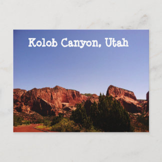 Kolob Canyon, Utah Briefkaart - Prachtig landschap