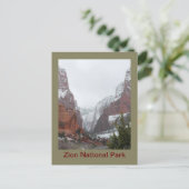 Kolob Canyons after a Late Winter Storm Briefkaart (Staand voorkant)