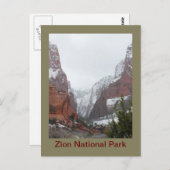 Kolob Canyons after a Late Winter Storm Briefkaart (Voorkant / Achterkant)