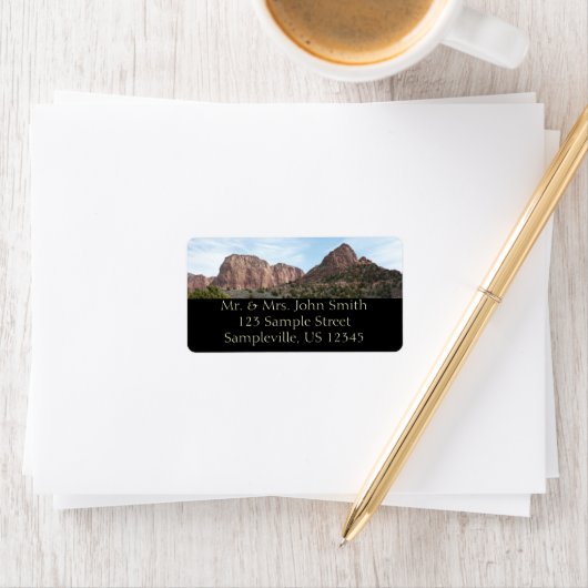 Kolob Canyons in Zion National Park Etiket (Insitu)