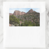 Kolob Canyons in Zion National Park Rechthoekige Sticker (Tas)