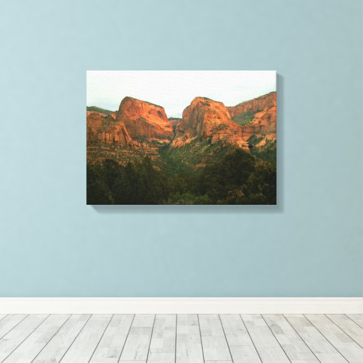Kolob Canyons op Canvas (Insitu (Houten vloer))