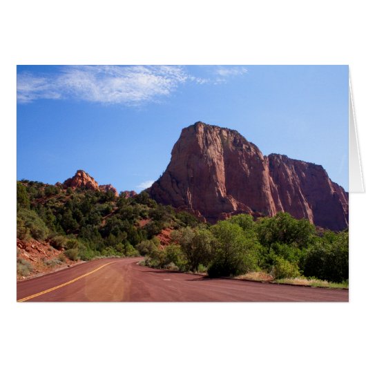 Kolob Canyons Road/Best Wishes (Sjabloon) (Voorkant Horizontaal)