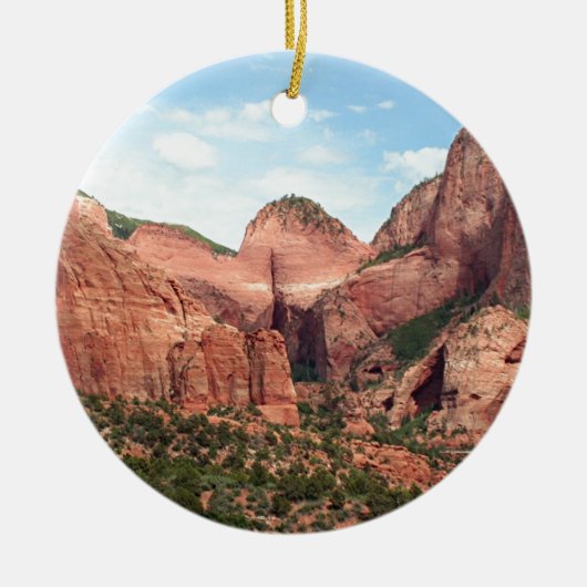 Kolob Canyons, Zion National Park, Utah, Verenigde Keramisch Ornament (Voorkant)