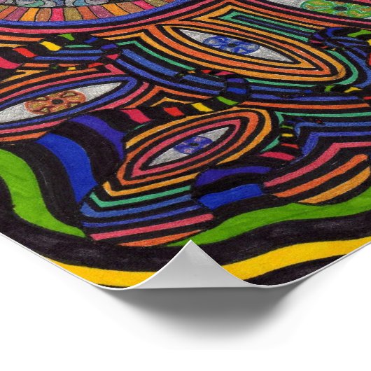 Koloedige chaos poster (Hoek)