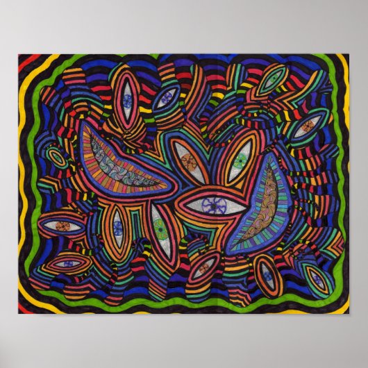 Koloedige chaos poster (Voorkant)