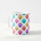 Koloedige zeeschelpen koffiemok (Voorkant links)