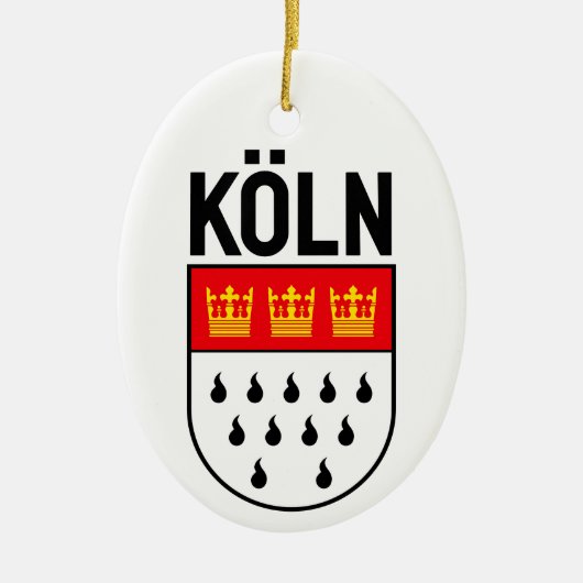 Kologne wapenschild (Duitsland) Keramisch Ornament (Voorkant)