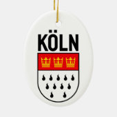 Kologne wapenschild (Duitsland) Keramisch Ornament (Achterkant)