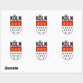 Kologne wapenschild (Duitsland) Ronde Sticker (Vel)