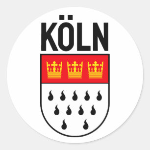 Kologne wapenschild (Duitsland) Ronde Sticker