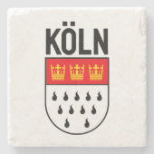 Kologne wapenschild (Duitsland) Stenen Onderzetter (Voorkant)