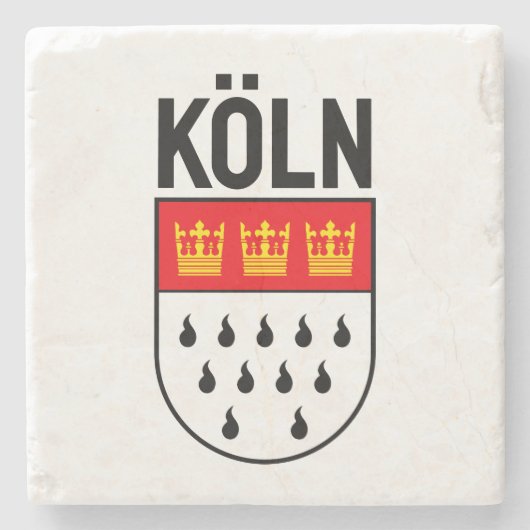 Kologne wapenschild (Duitsland) Stenen Onderzetter (Voorkant)