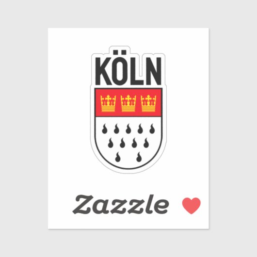 Kologne wapenschild (Duitsland) Sticker (Vel)