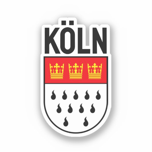Kologne wapenschild (Duitsland) Sticker (Voorkant)