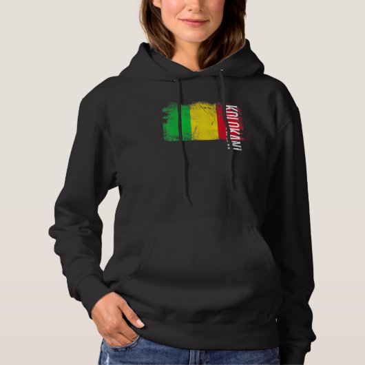 Kolokani Mali vlag voor Malinese Mannen Kinderen Hoodie (Voorkant)