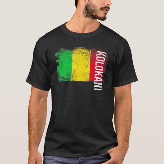 Kolokani Mali vlag voor Malinese Mannen Kinderen T-shirt (Voorkant)