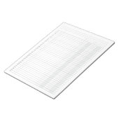 Kolom Boekhoudgrootboek 2 Notitieblok (Schuin)