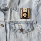 Kolom klok, c.1855 vierkante button 5,1 cm (In situ)