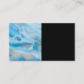 Kolom Logo | Ondernemingen | Blauwe marmer Visitekaartje (Achterkant)