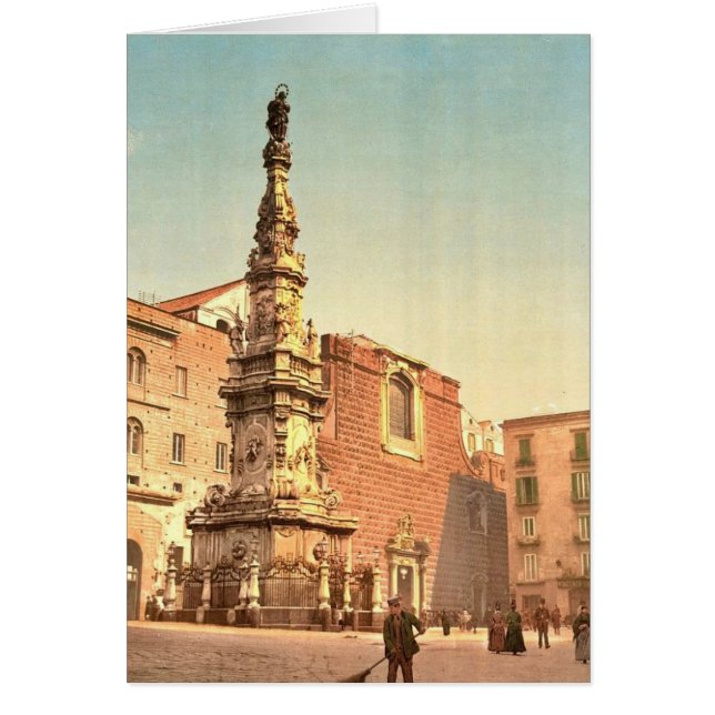 Kolom van de Maagd, Piazza Trinit&agrave Maggior (Voorkant)