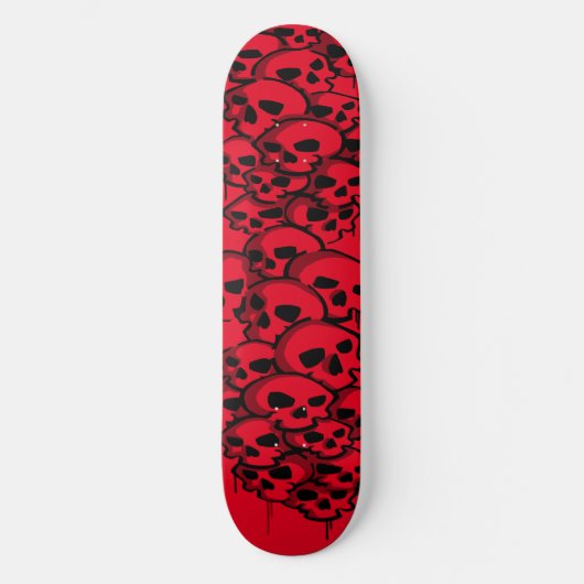 Kolom van schedels Graffiti Persoonlijk Skateboard (Voorkant)