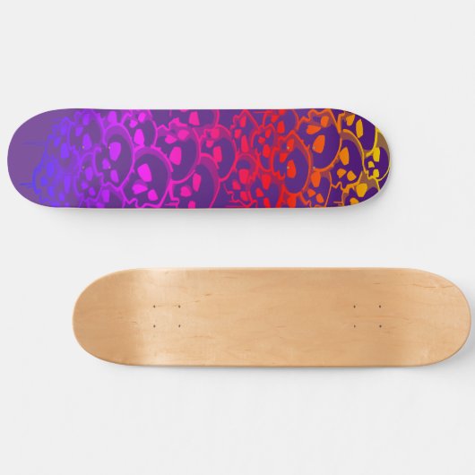 Kolom van schedels Graffiti Persoonlijk Skateboard (Horizontaal)