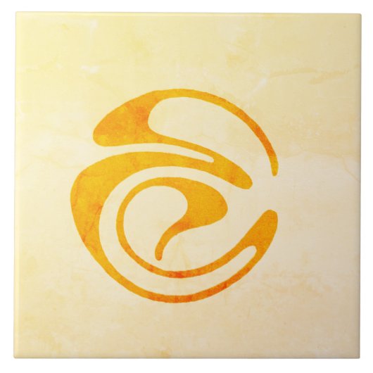 Koloman Moser Abstracte Kunst Tegeltje (Voorkant)