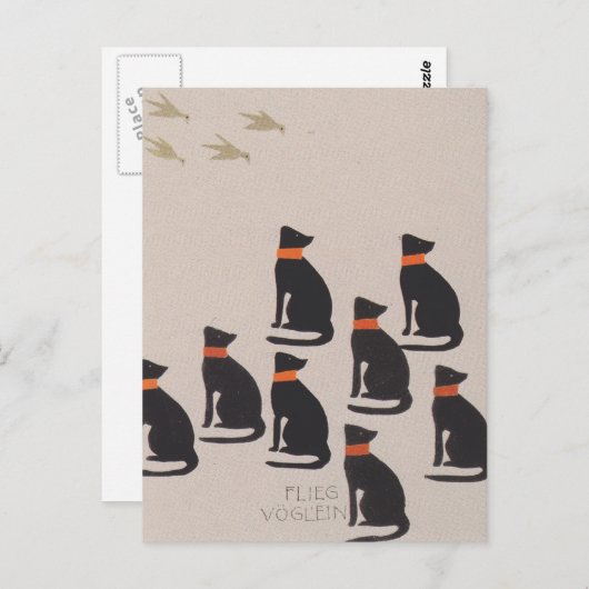 Koloman Moser-Afbeelding book for the niece of Dit Briefkaart (Voorkant / Achterkant)