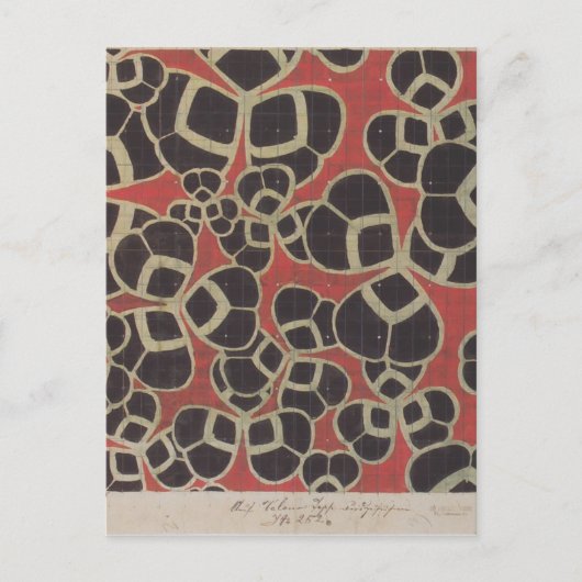 Koloman Moser- Backhausen Interior Texiles Briefkaart (Voorkant)
