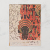 Koloman Moser- Backhausen Interior Texiles Briefkaart (Voorkant)