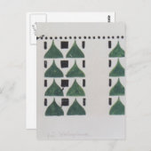 Koloman Moser- Draft for wall decoration Briefkaart (Voorkant / Achterkant)