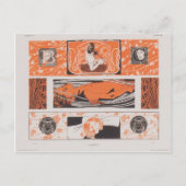 Koloman Moser- Head strips Briefkaart (Voorkant)