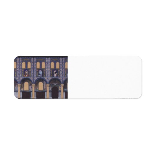 Koloman Moser- Heilige Geestkerk in Düsseldorf Etiket (Voorkant)